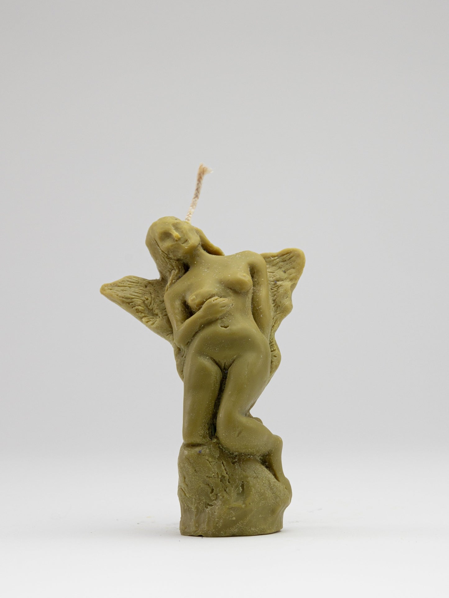 Pair of Angel Candles - Kelp-Imogen van der Pols-APOC STORE