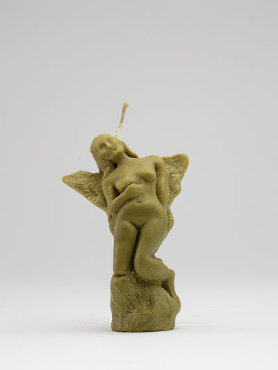 Pair of Angel Candles - Kelp-Imogen van der Pols-APOC STORE
