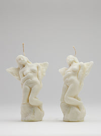 Pair of Angel Candles - Milk-Imogen van der Pols-APOC STORE