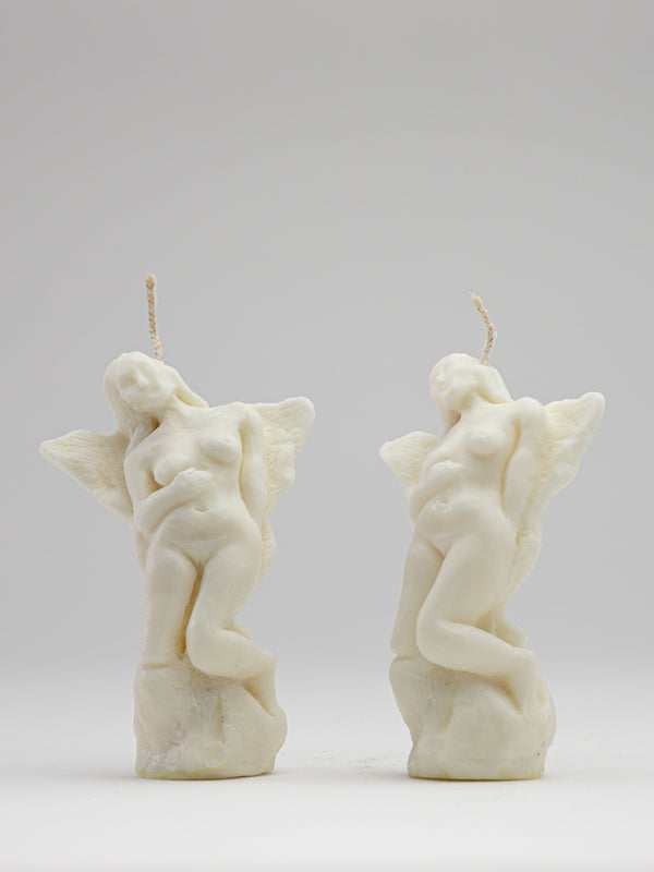 Pair of Angel Candles - Milk-Imogen van der Pols-APOC STORE