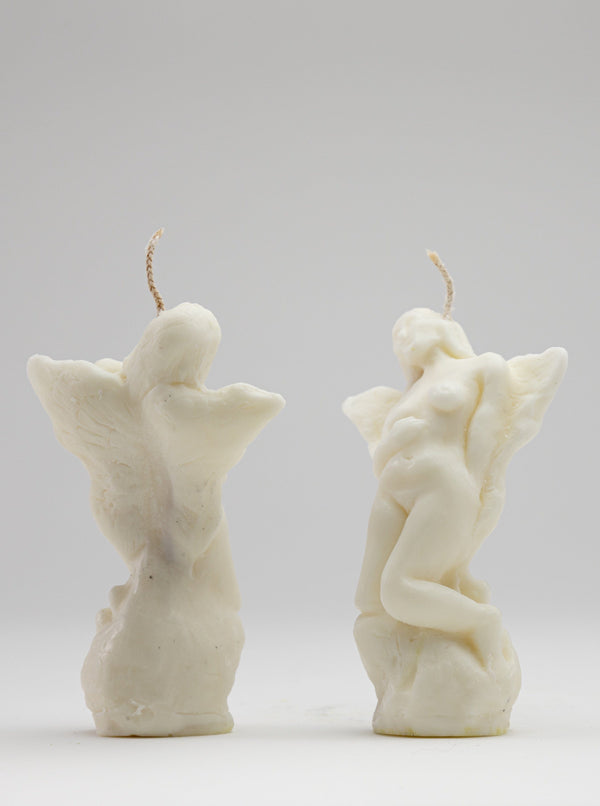 Pair of Angel Candles - Milk-Imogen van der Pols-APOC STORE