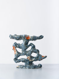 Blue Shenlong triple flat Candleholder-Alex Zeta-APOC STORE