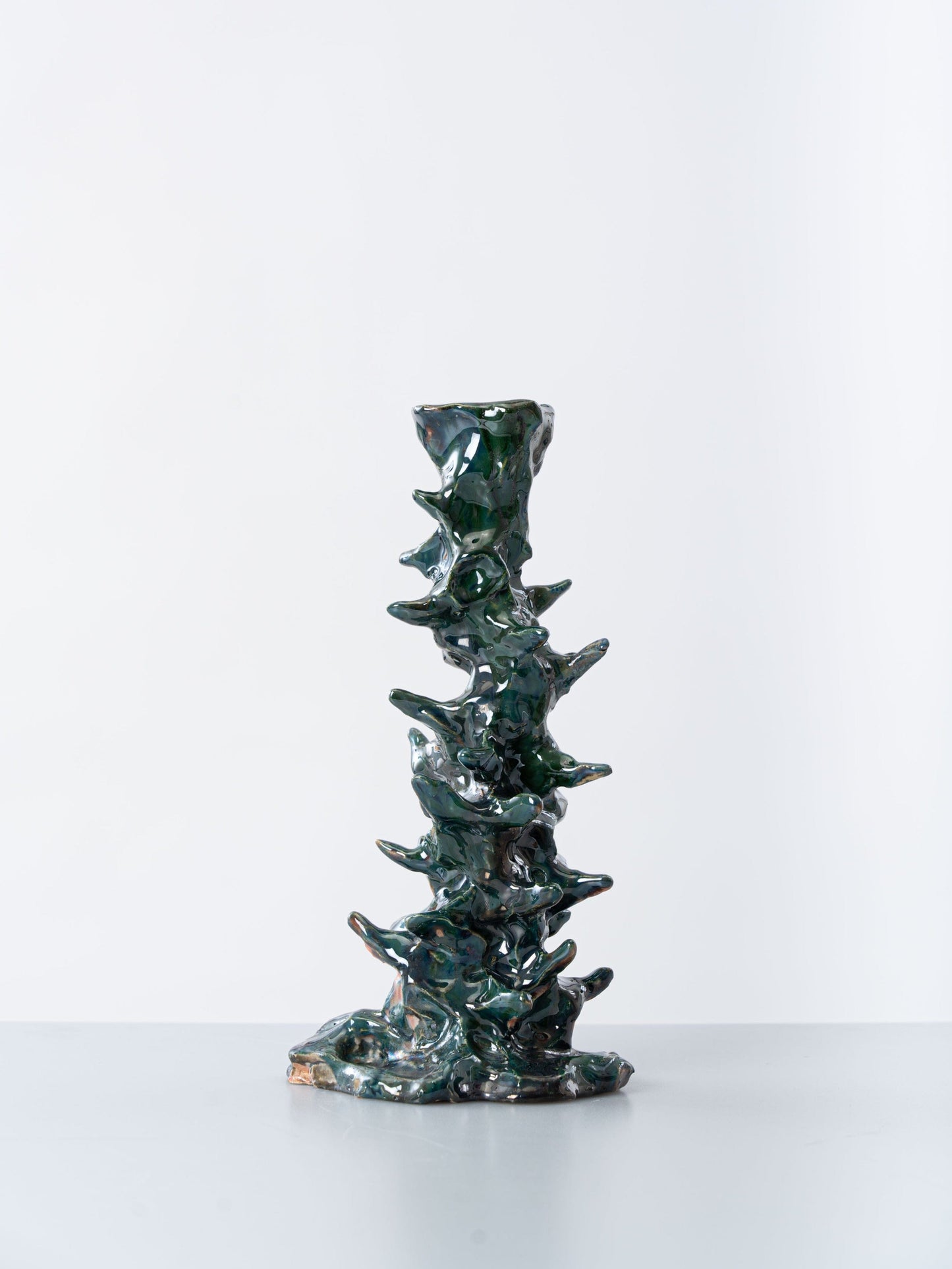 Fantasy green spikes Candleholder-Alex Zeta-APOC STORE