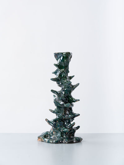 Fantasy green spikes Candleholder-Alex Zeta-APOC STORE