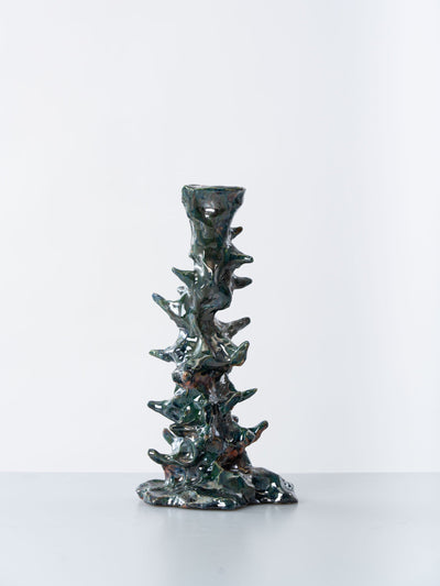 Fantasy green spikes Candleholder-Alex Zeta-APOC STORE