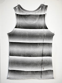 Black & White Stripe Print Vest-Pip Paz-Howlett-APOC STORE