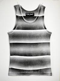 Black & White Stripe Print Vest-Pip Paz-Howlett-APOC STORE