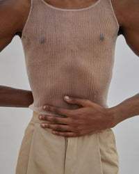Monofilament tank top-Khanh Brice Nguyen-APOC STORE