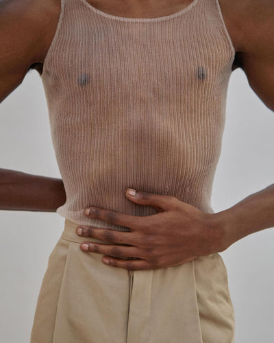 Monofilament tank top-Khanh Brice Nguyen-APOC STORE