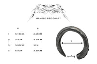 Silver Textured Horn Bangle-Jules Bramley-APOC STORE