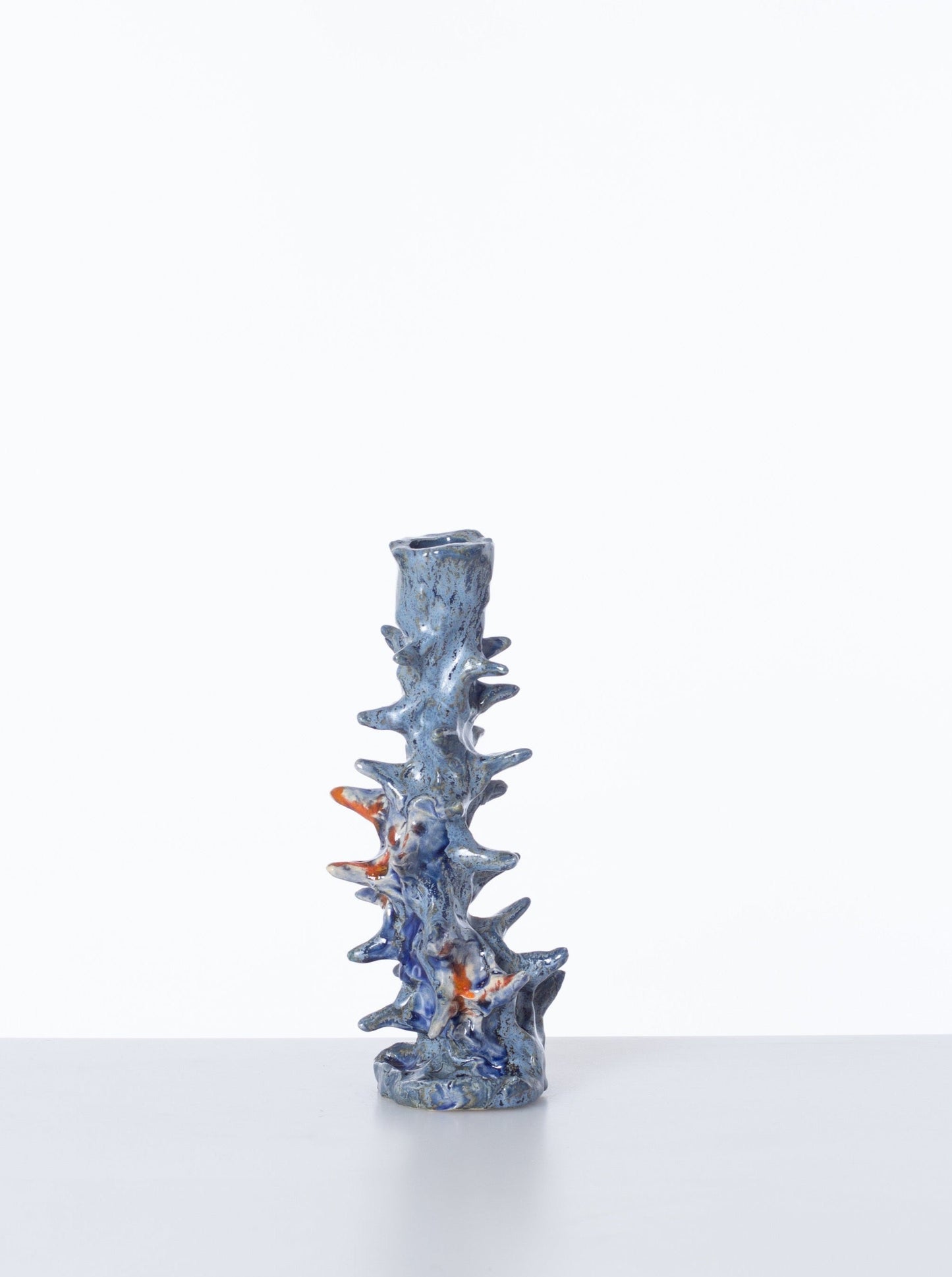 Spike Candleholder Blue Emerald-Alex Zeta-APOC STORE