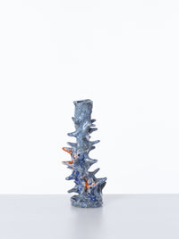 Spike Candleholder Blue Emerald-Alex Zeta-APOC STORE