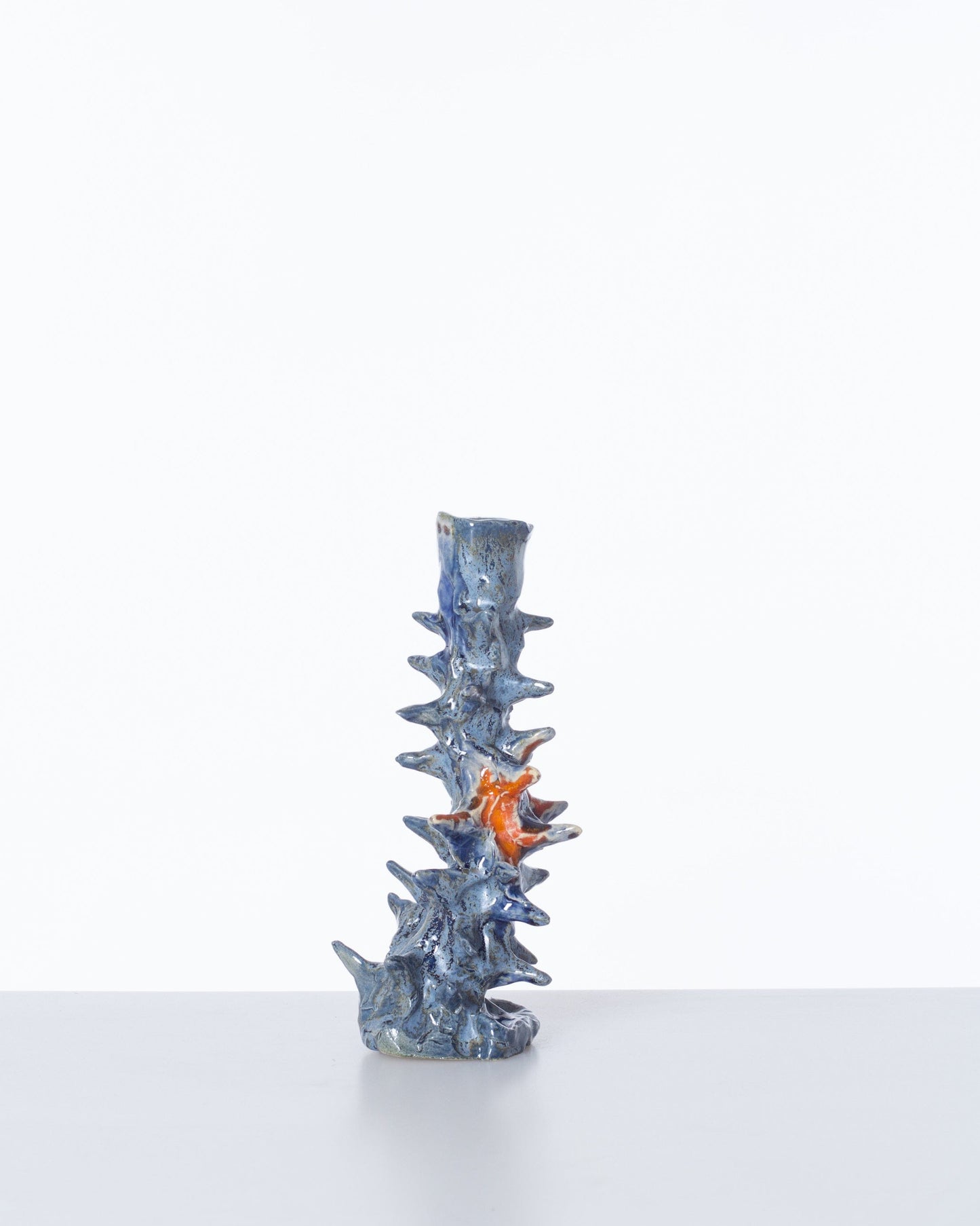 Spike Candleholder Blue Emerald-Alex Zeta-APOC STORE