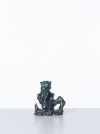 Small Candleholder Black Green-Alex Zeta-APOC STORE