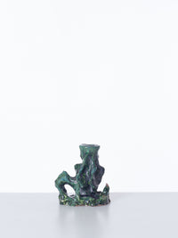 Small Candleholder Black Green-Alex Zeta-APOC STORE