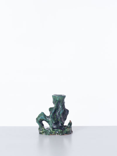 Small Candleholder Black Green-Alex Zeta-APOC STORE