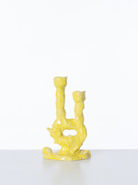 Double Candleholder Yellow-Alex Zeta-APOC STORE