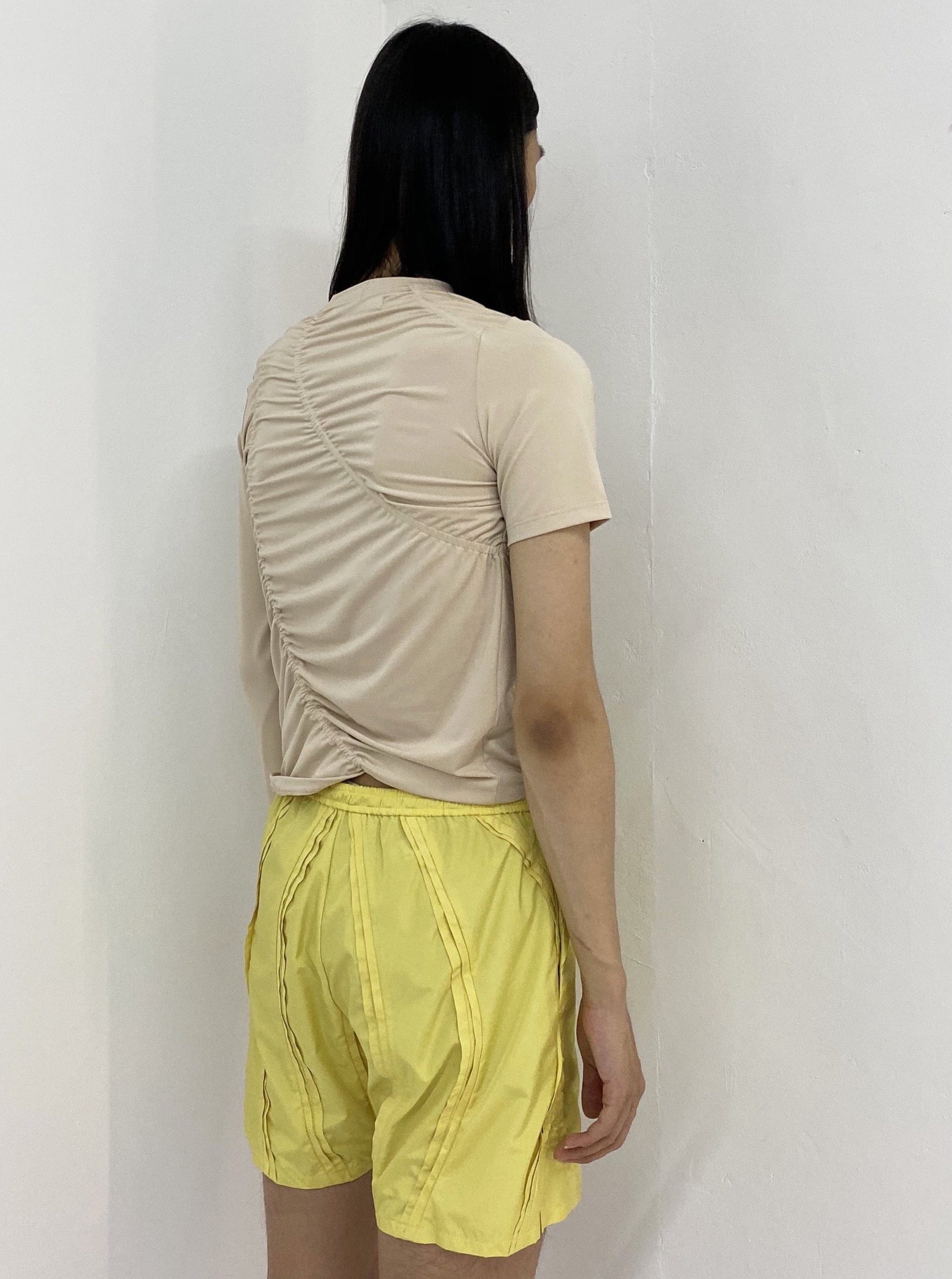 Broken Chamwoe T-Shirt Almond Brown-Sung Ju-APOC STORE