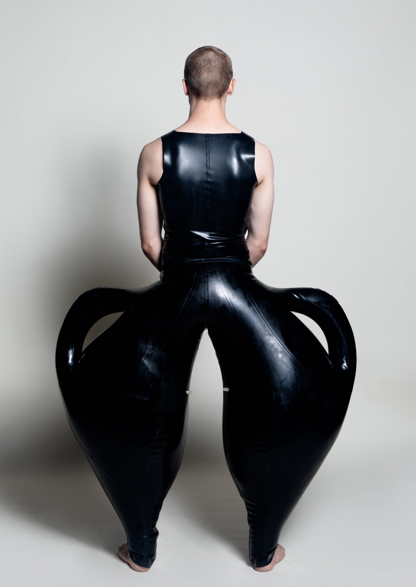 Double-handled Vase Trousers-Harri-APOC STORE