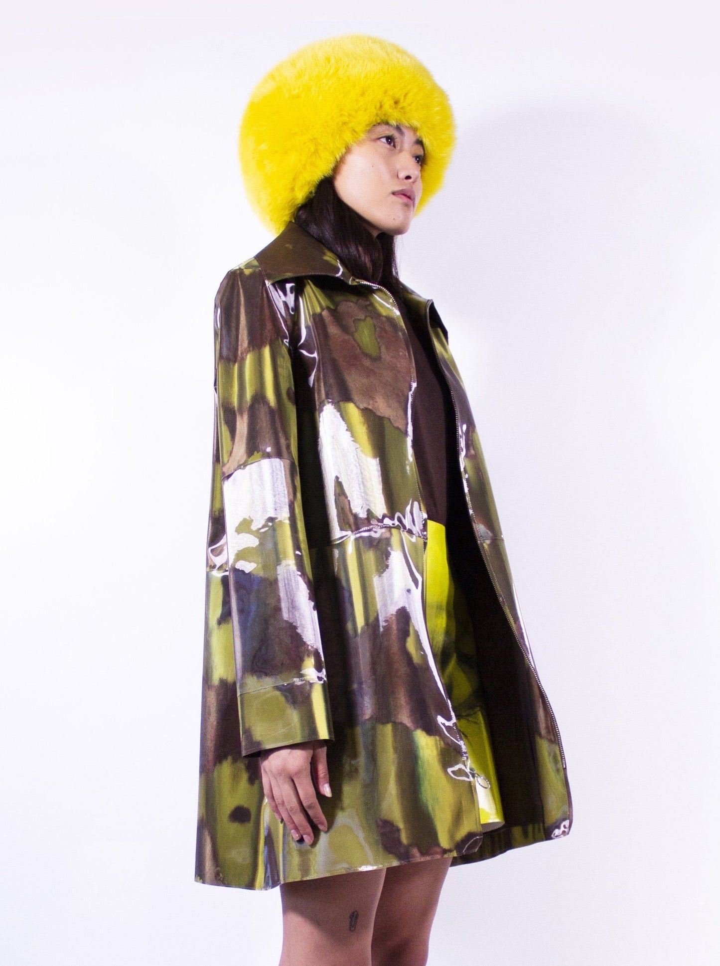 Holographic Banana Cow Color-changing Coat-Leeann Huang-APOC STORE