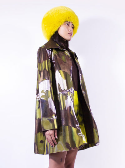Holographic Banana Cow Color-changing Coat-Leeann Huang-APOC STORE