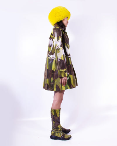 Holographic Banana Cow Color-changing Coat-Leeann Huang-APOC STORE