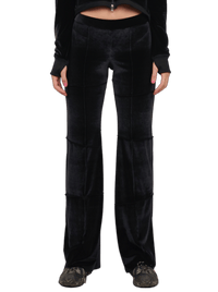 Black Flare Leg Spider Pants-Karlaidlaw-APOC STORE