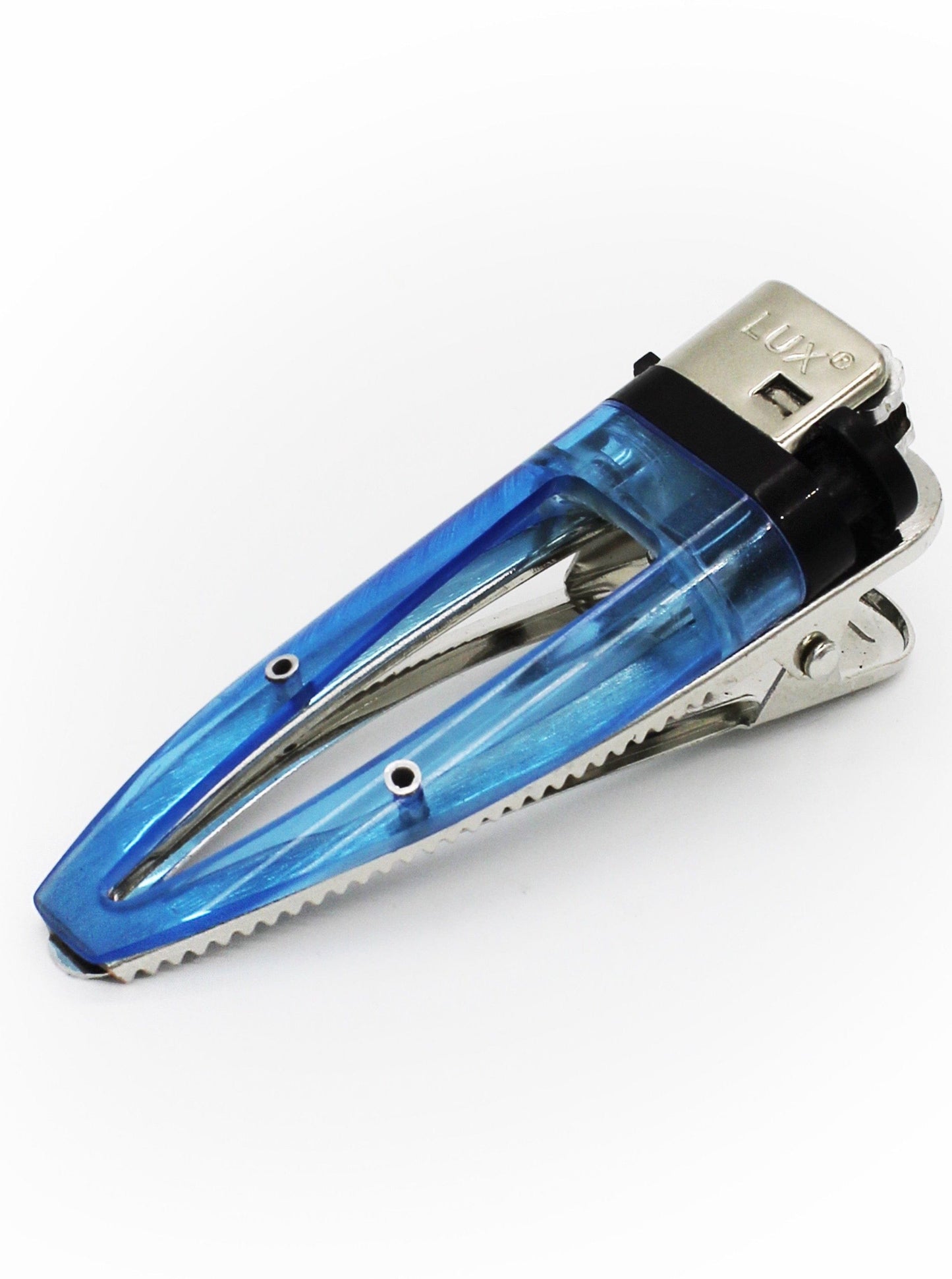 Blue Lit Barret Hair Clip-Corrina Goutos-APOC STORE