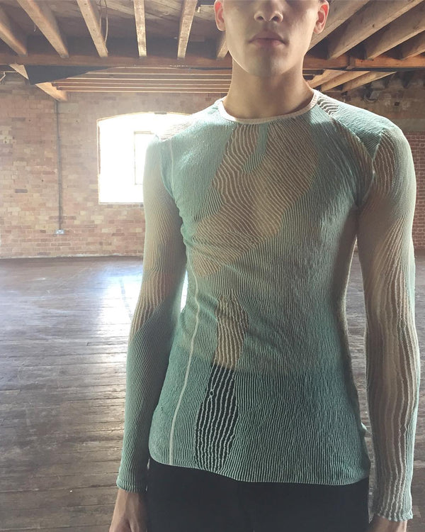 Aqua Drop Stitch Knit-Khanh Brice Nguyen-APOC STORE