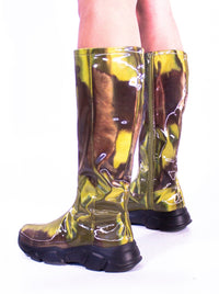 Holographic Banana Cow Color-Changing Boots-Leeann Huang-APOC STORE