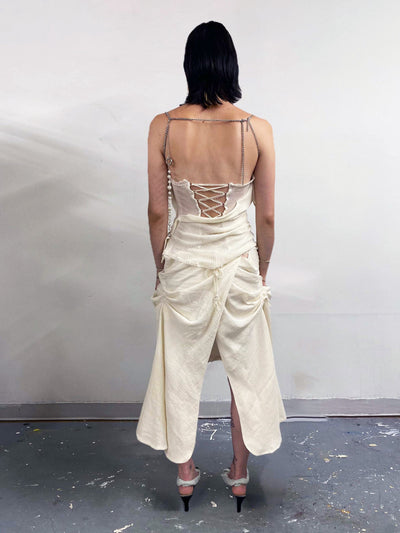 Bound by Chains Sleeveless Dress-Olivia Rubens-APOC STORE