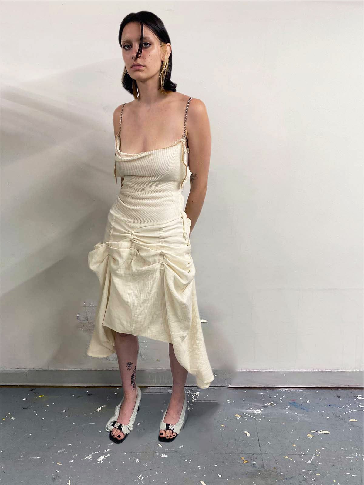 Bound by Chains Sleeveless Dress-Olivia Rubens-APOC STORE