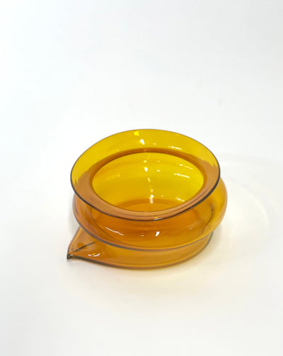 Large Deflated Bowl #2 in Gold-Sticky Glass-APOC STORE