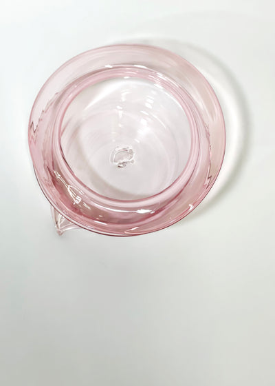 Large Deflated Bowl #4 in Pink-Sticky Glass-APOC STORE