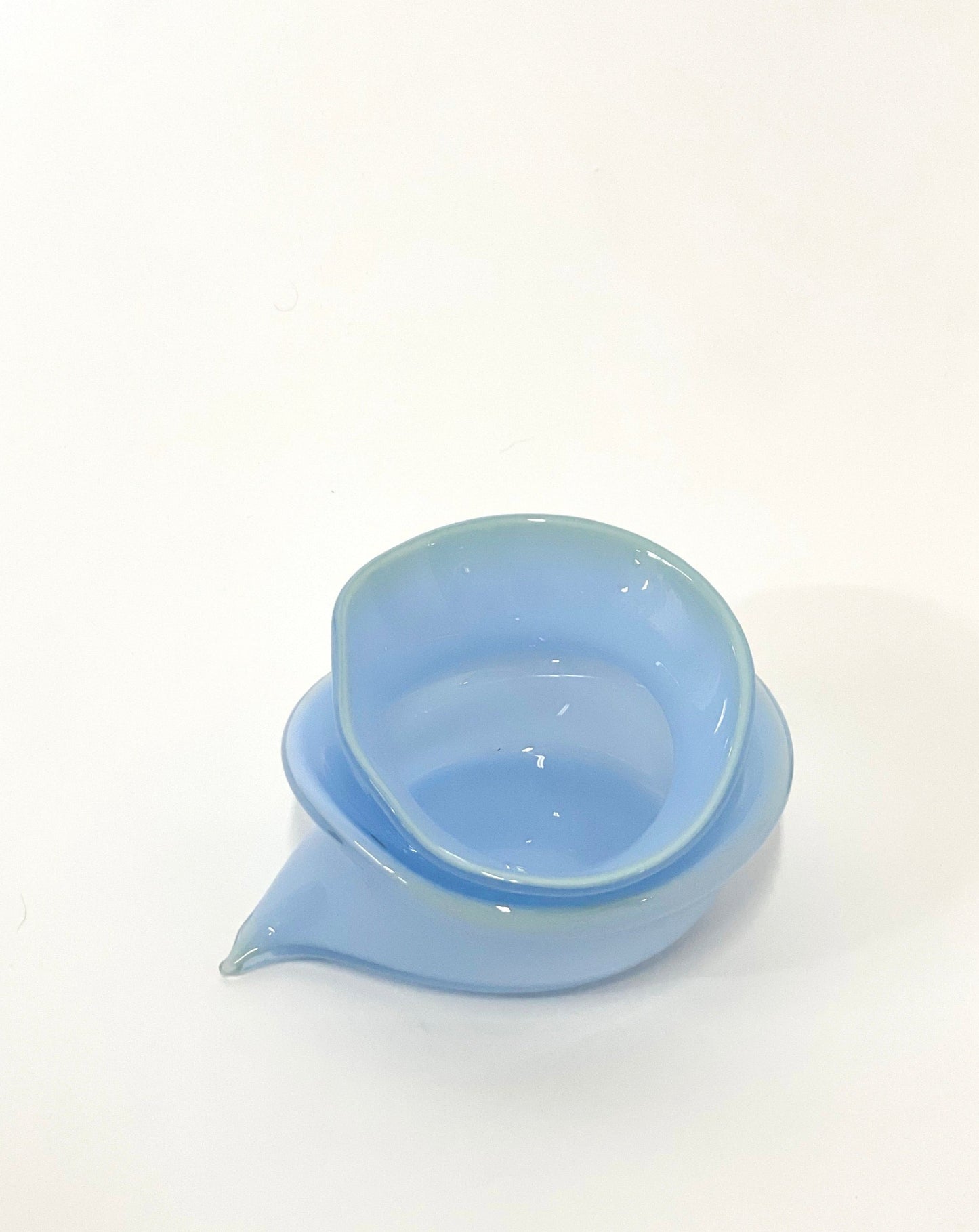 Small Deflated Bowl #1 in Chameleon-Sticky Glass-APOC STORE