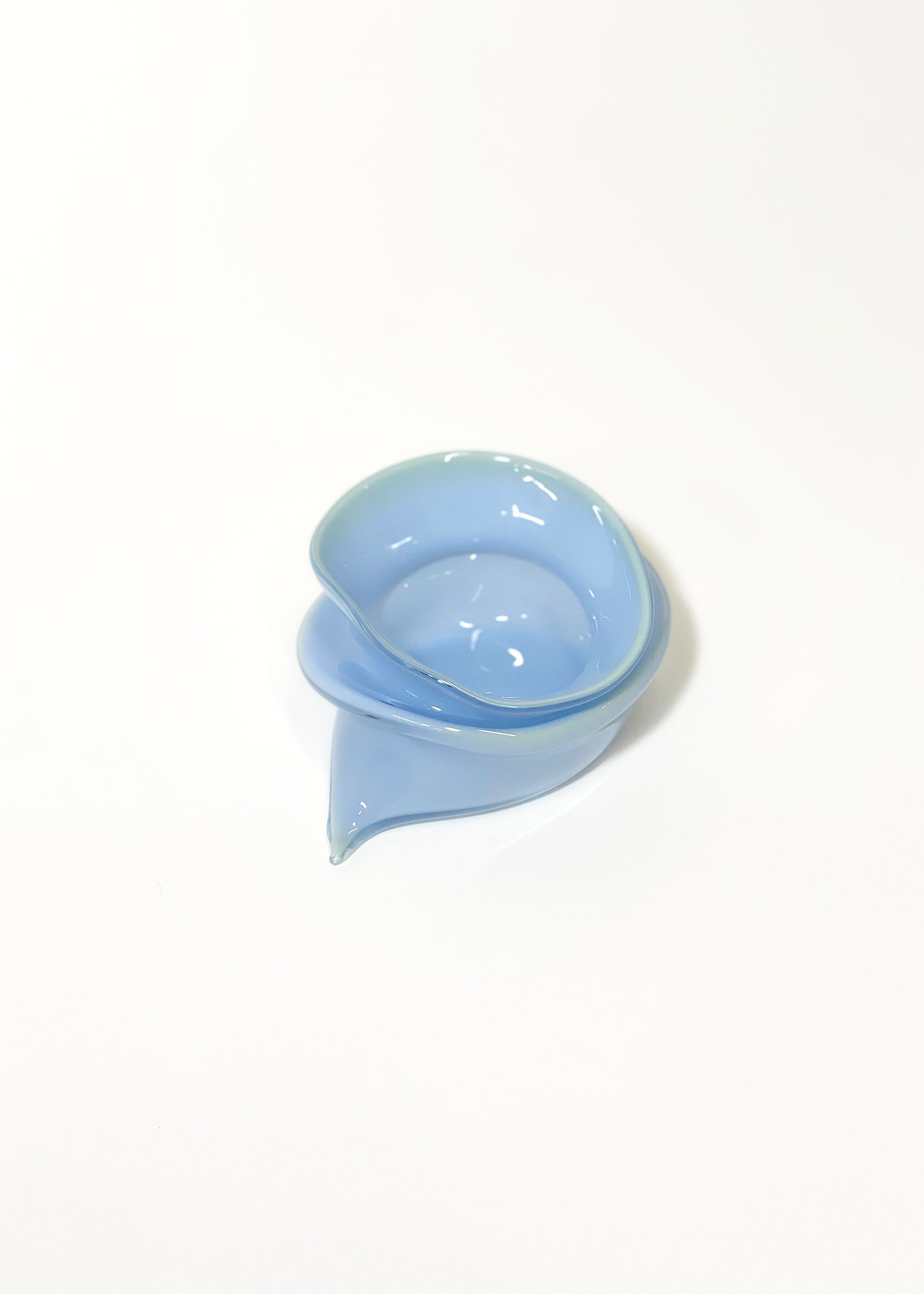 Small Deflated Bowl #1 in Chameleon-Sticky Glass-APOC STORE