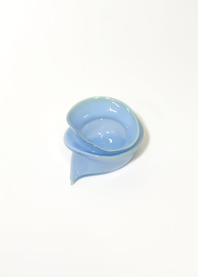 Small Deflated Bowl #1 in Chameleon-Sticky Glass-APOC STORE