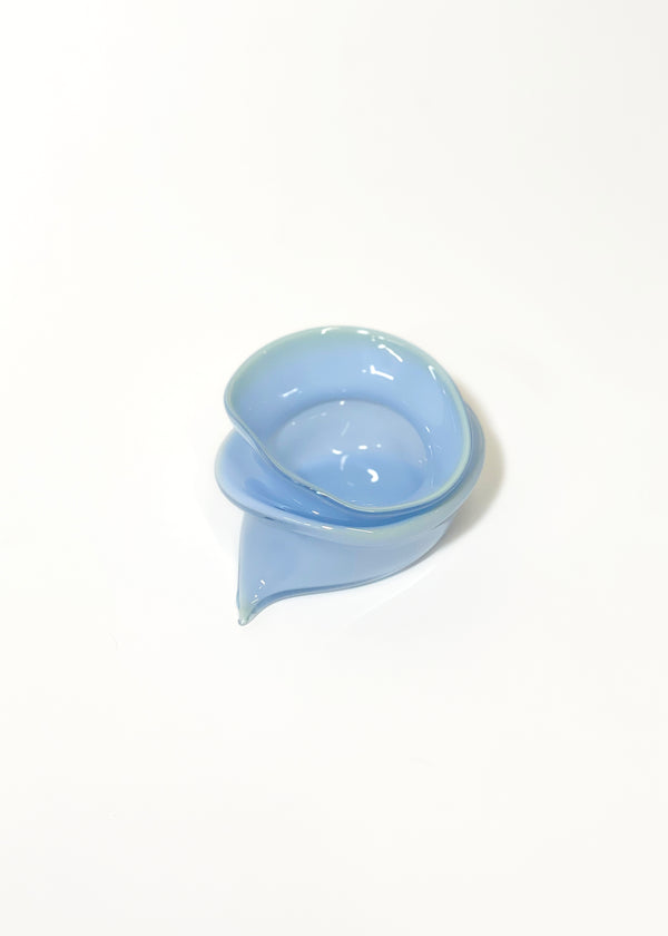 Small Deflated Bowl #1 in Chameleon-Sticky Glass-APOC STORE