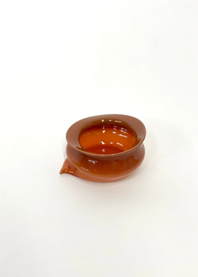 Small Deflated Bowl #2 in Cinnamon-Sticky Glass-APOC STORE