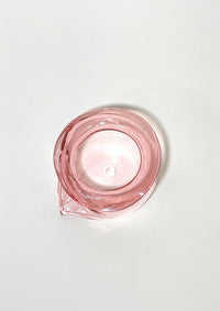 Small Deflated Bowl #3 in Pink-Sticky Glass-APOC STORE