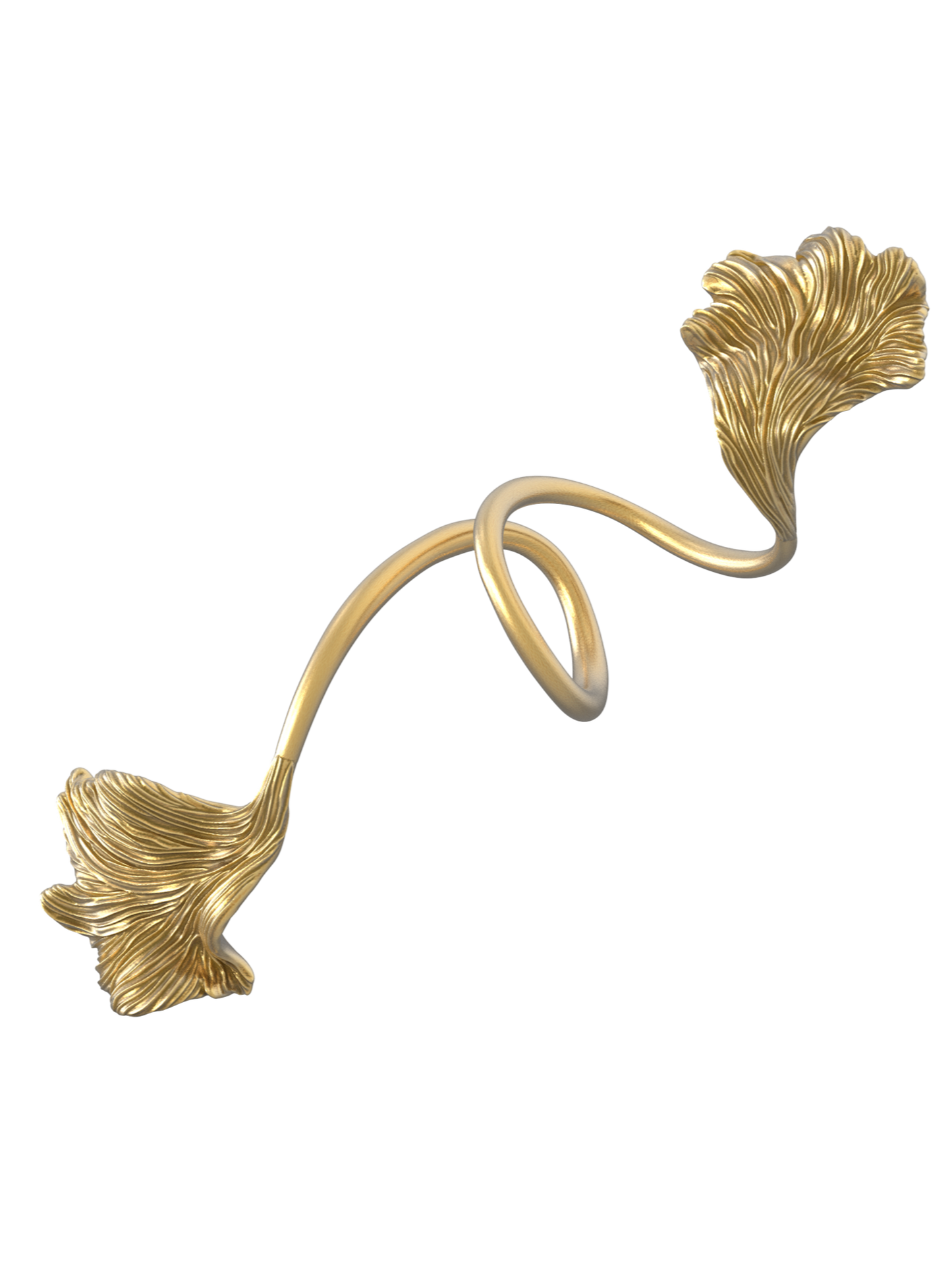 Brass Betta Fish Ring V-Ancient Future-APOC STORE