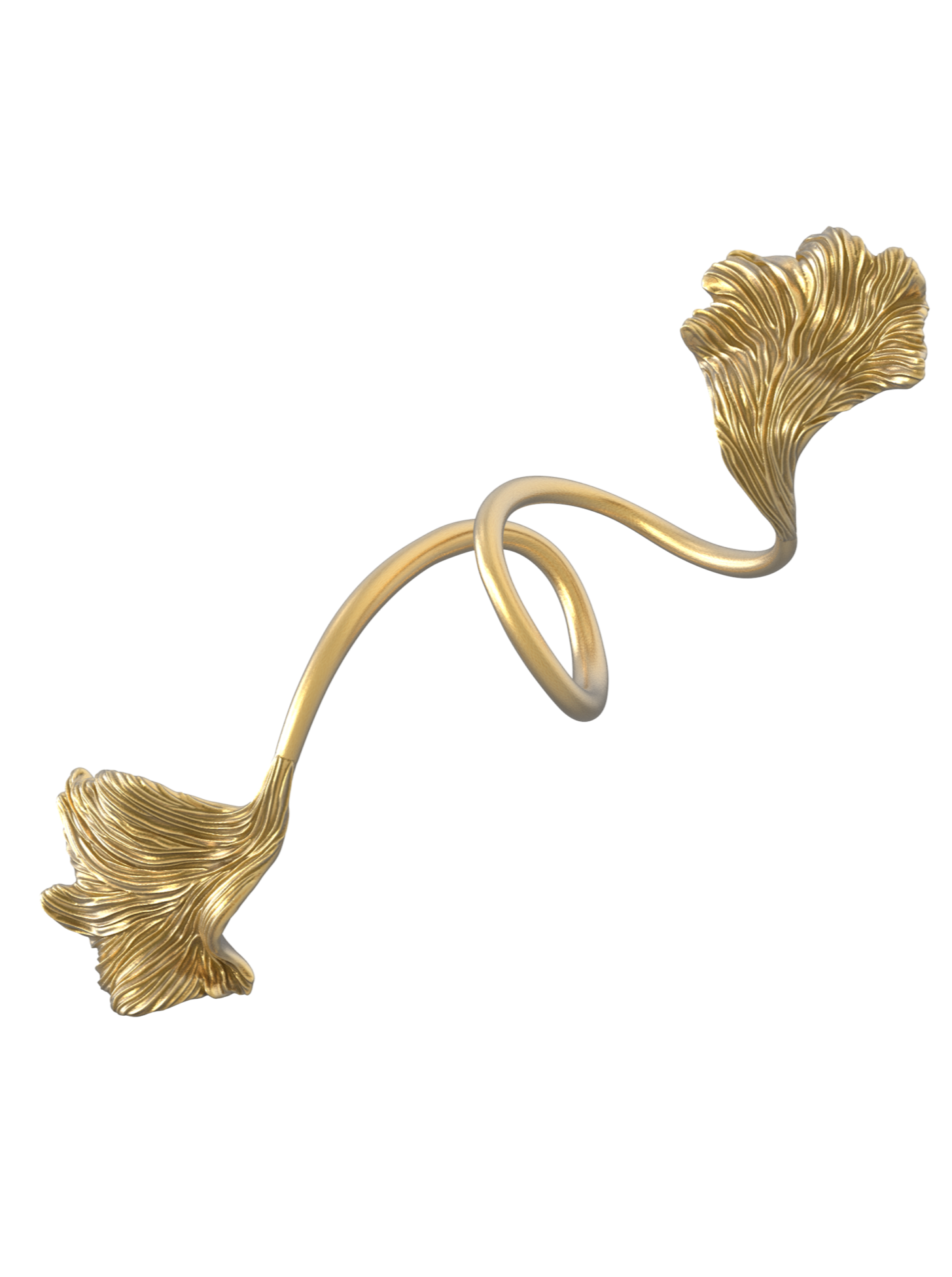 Brass Betta Fish Ring V-Ancient Future-APOC STORE