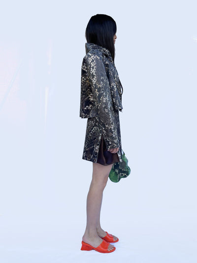 Colour Changing Green Python Flower Bag-Leeann Huang-APOC STORE