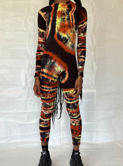 Hand Dyed Catsuit Multicolour-Celia Calderón Asensio-APOC STORE