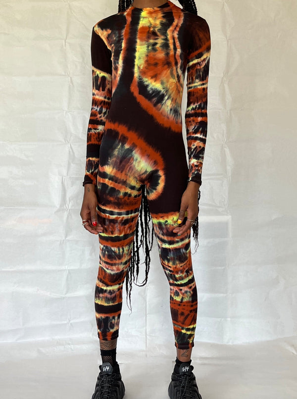 Hand Dyed Catsuit Multicolour-Celia Calderón Asensio-APOC STORE