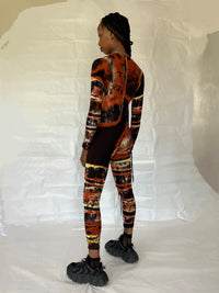 Hand Dyed Catsuit Multicolour-Celia Calderón Asensio-APOC STORE