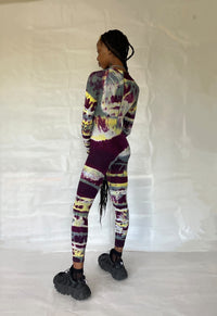 Hand Dyed Catsuit Multicolour-Celia Calderón Asensio-APOC STORE