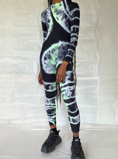 Hand Dyed Catsuit Multicolour-Celia Calderón Asensio-APOC STORE