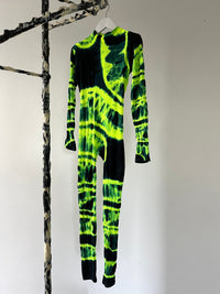 Hand Dyed Catsuit Green-Celia Calderón Asensio-APOC STORE
