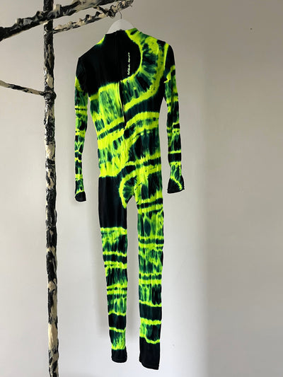 Hand Dyed Catsuit Green-Celia Calderón Asensio-APOC STORE